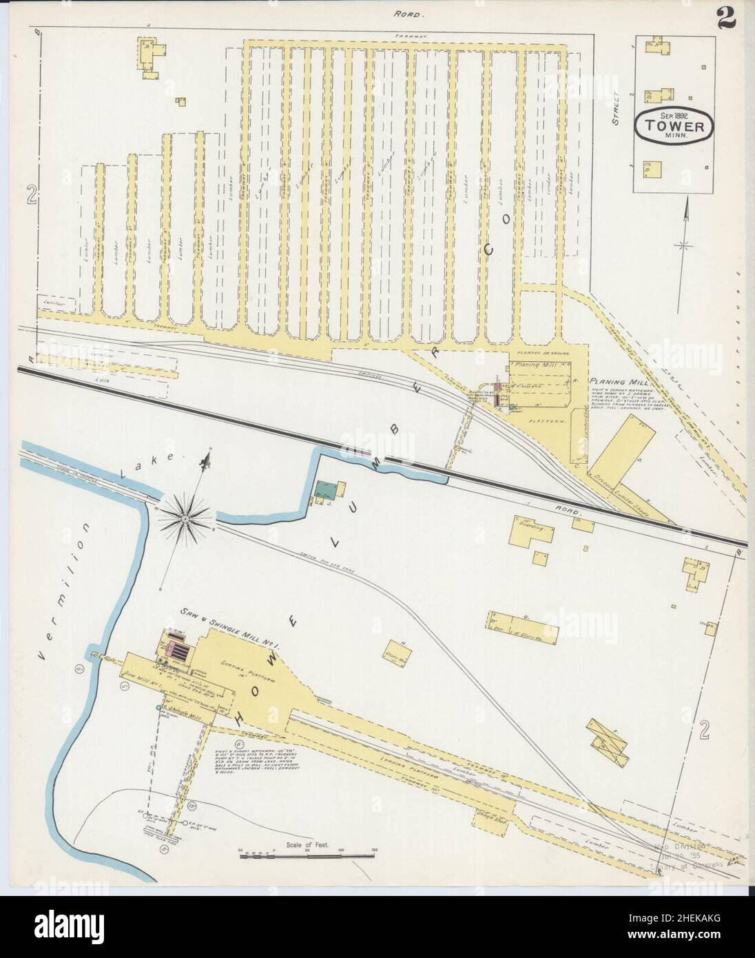 Sanborn Fire Insurance Map from Tower, Saint Louis County, Minnesota