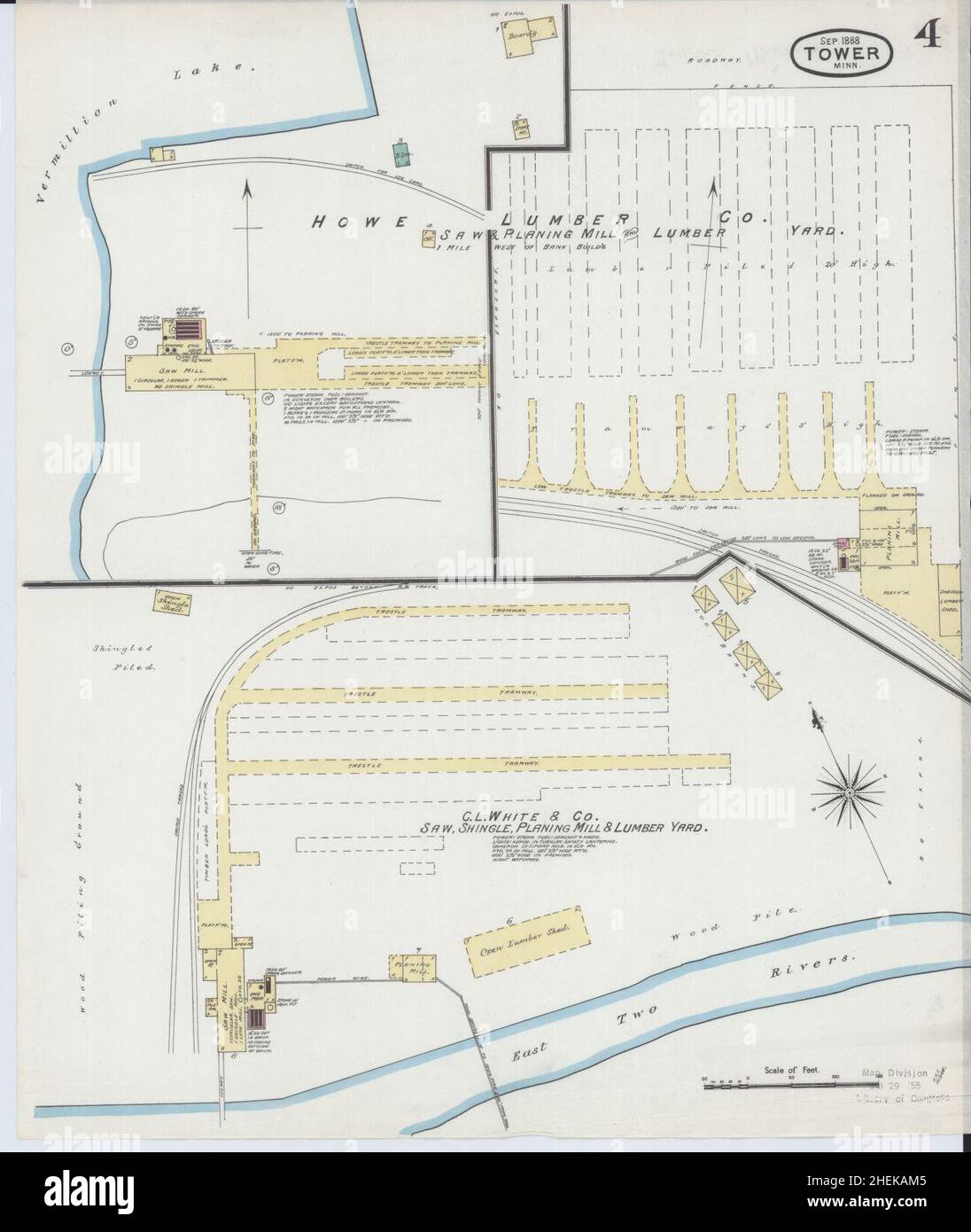Sanborn Fire Insurance Map from Tower, Saint Louis County, Minnesota