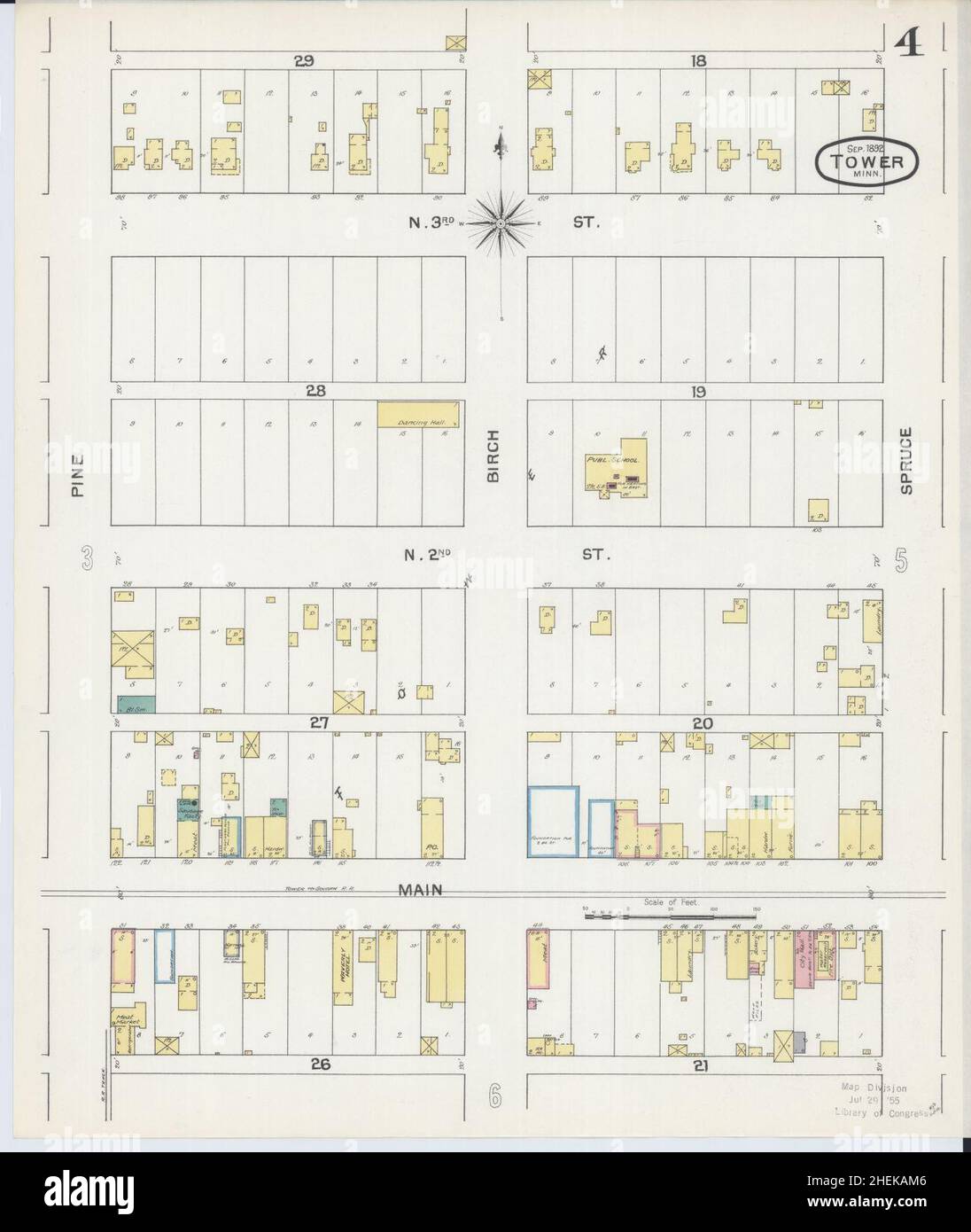 Sanborn Fire Insurance Map from Tower, Saint Louis County, Minnesota