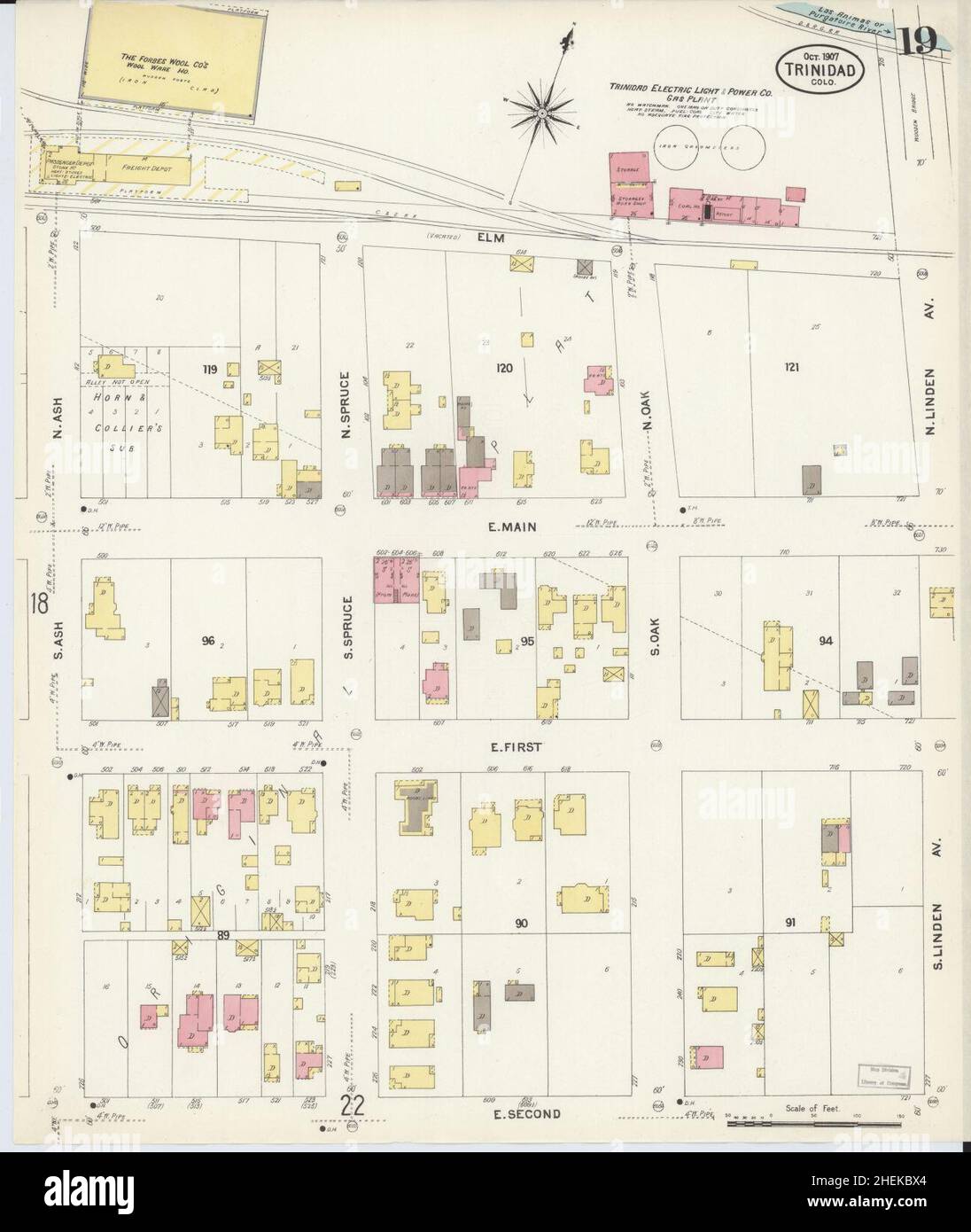 Sanborn Fire Insurance Map from Trinidad, Las Animas County, Colorado