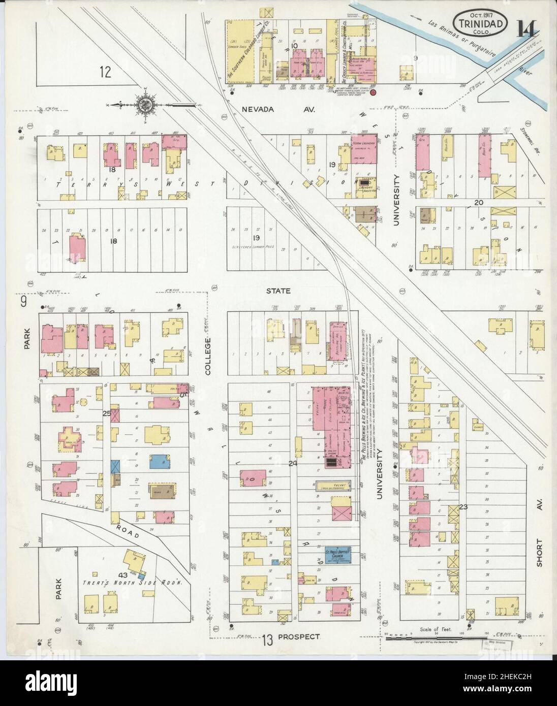 Las animas colorado map hires stock photography and images Alamy