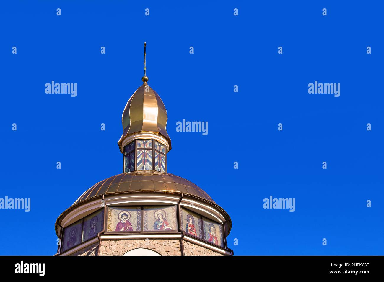Bell tower of St. Daniel in the Christian Orthodox Temple complex of St