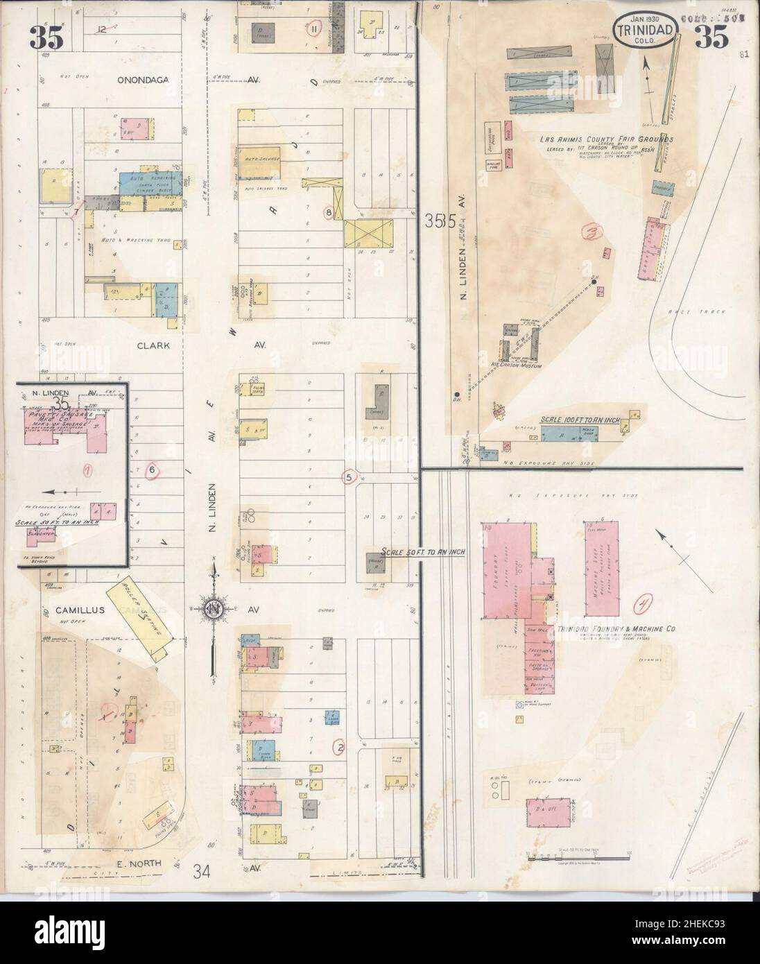 Las animas colorado map hires stock photography and images Alamy