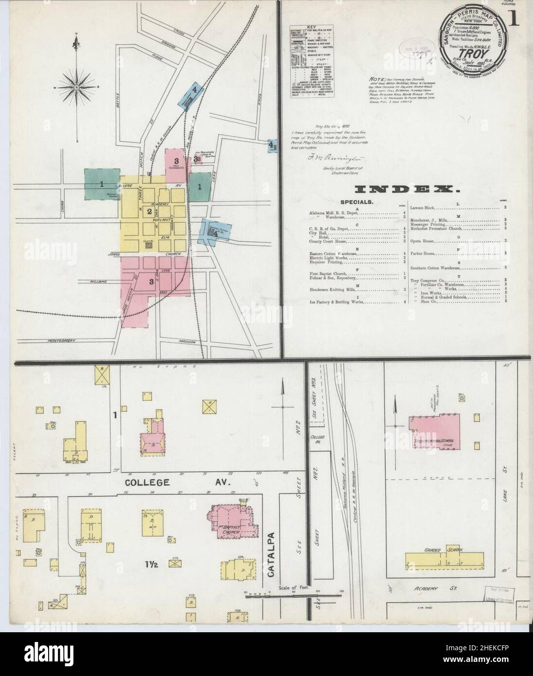 Troy alabama map hires stock photography and images Alamy