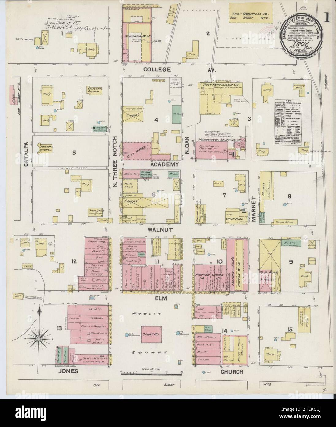 Troy alabama map hires stock photography and images Alamy