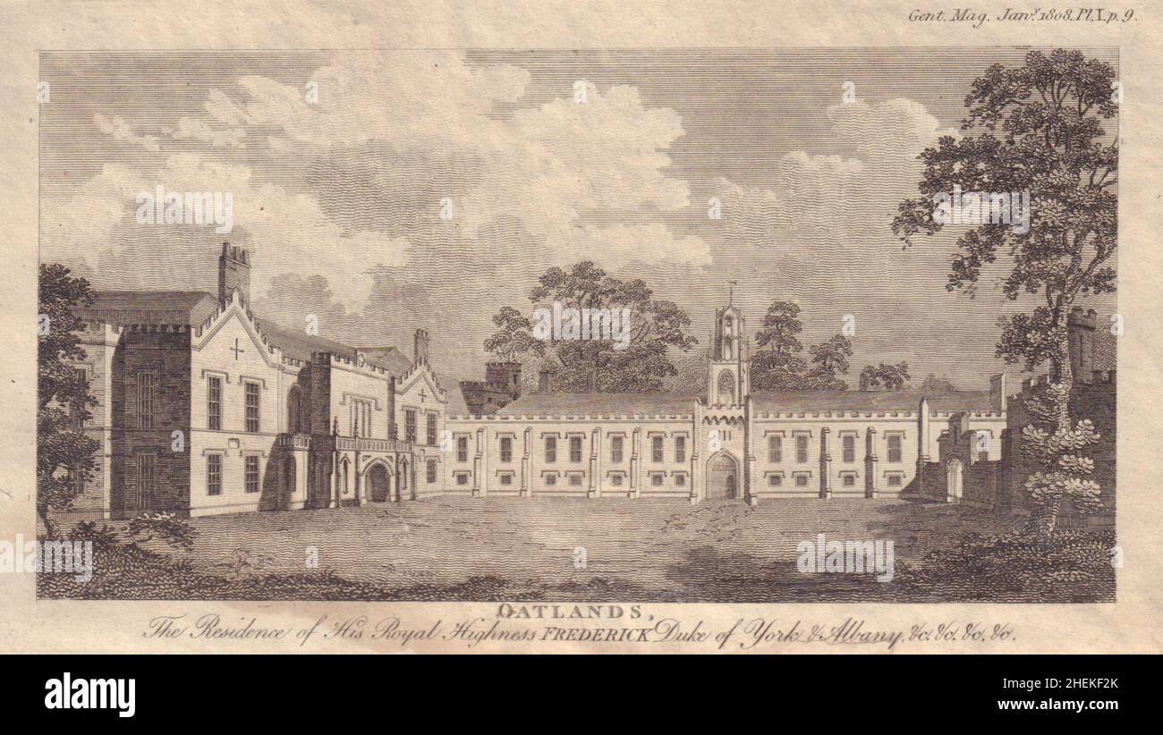 Oatlands Palace, Weybridge, Surrey. Frederick Duke of York & Albany