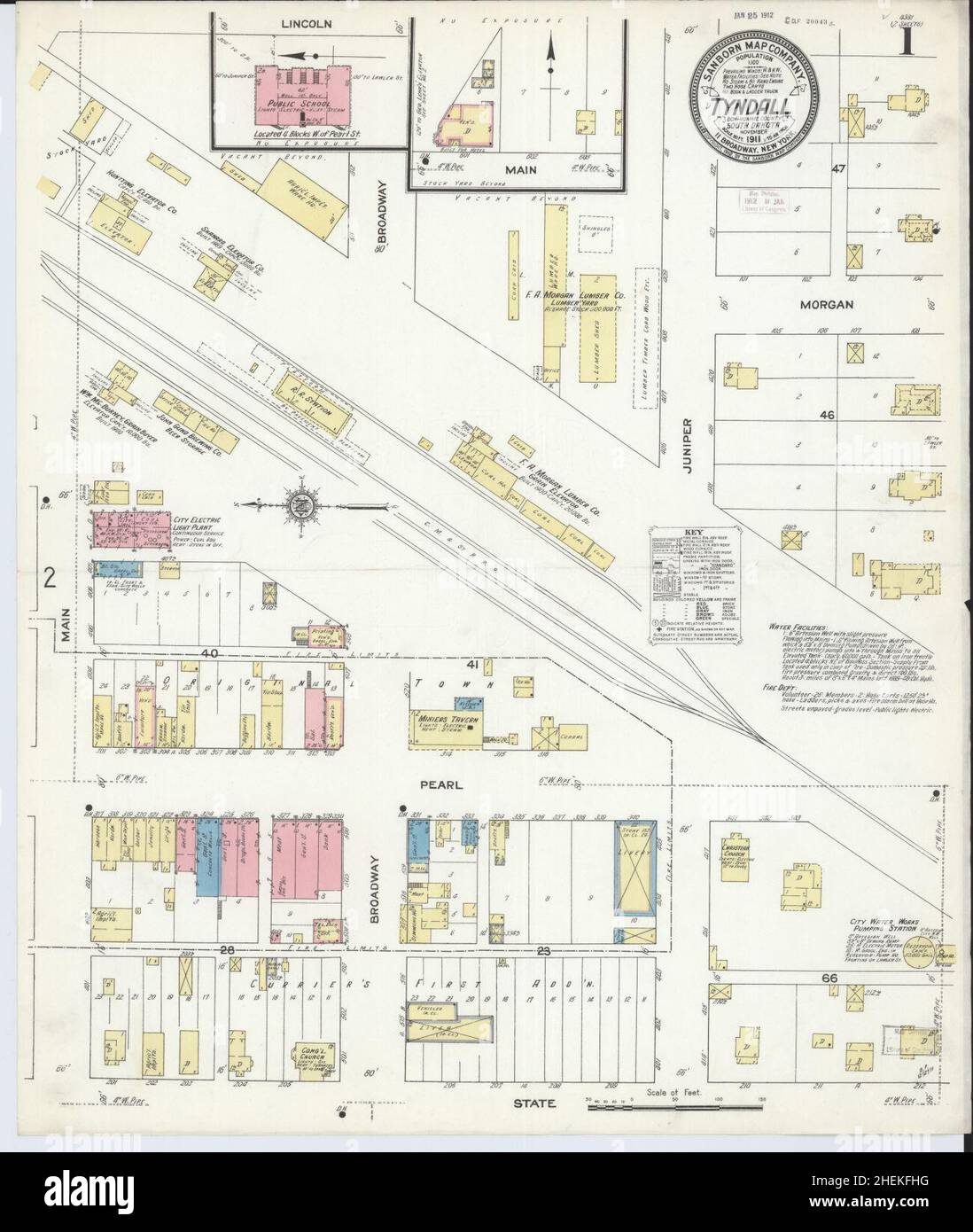 Tyndall south dakota map hires stock photography and images Alamy