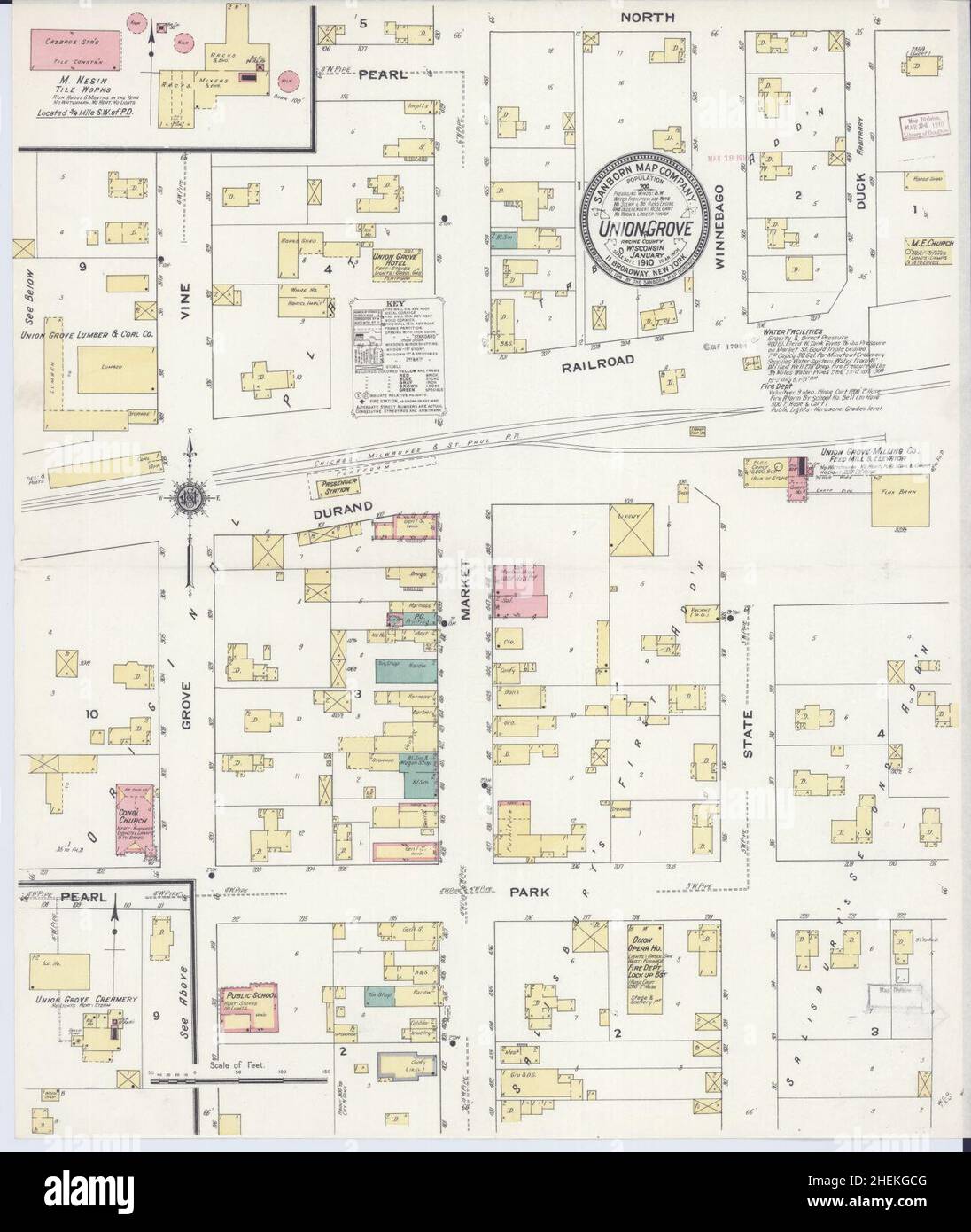 Map of union grove wisconsin hires stock photography and images Alamy