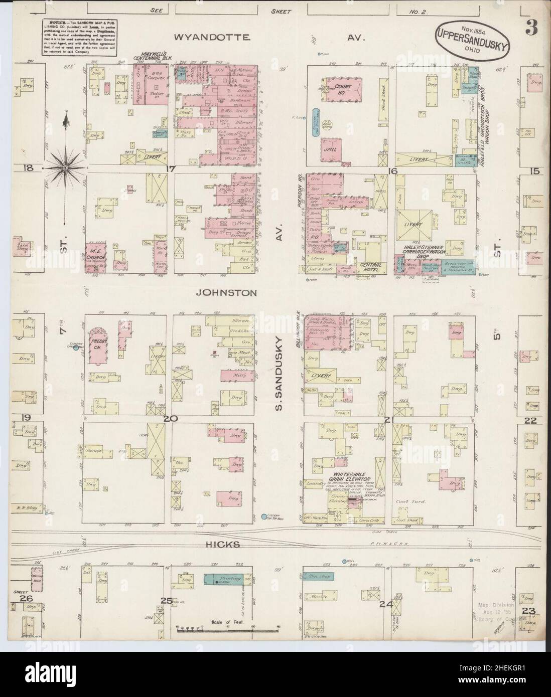 Map of upper sandusky hires stock photography and images Alamy