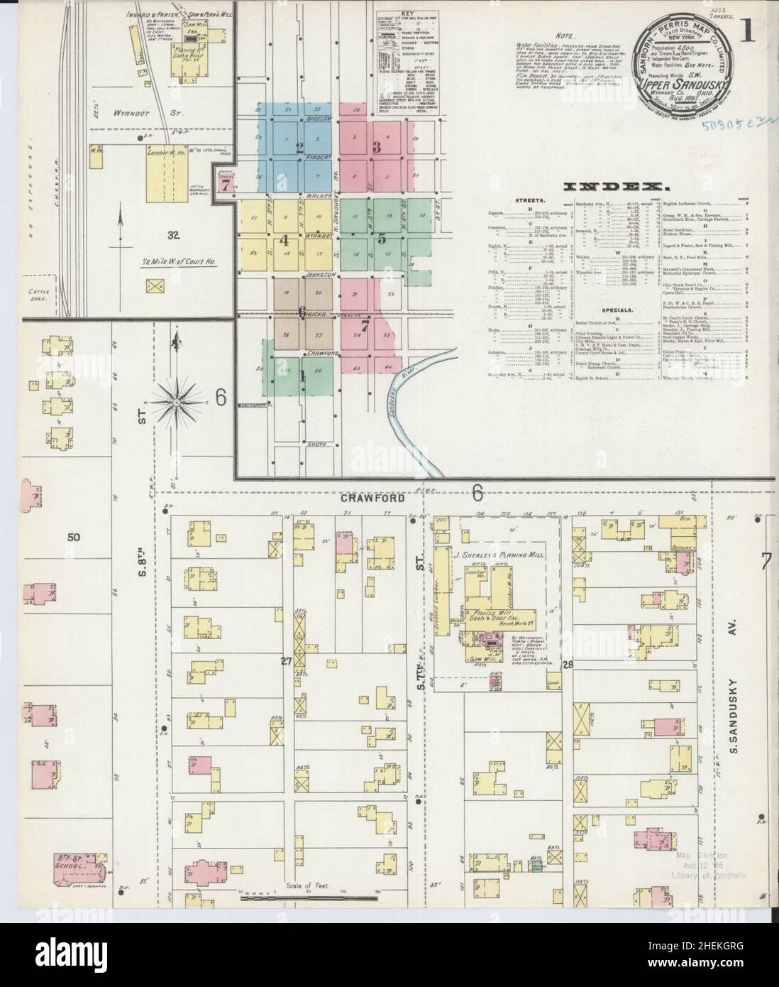 Map of upper sandusky hires stock photography and images Alamy