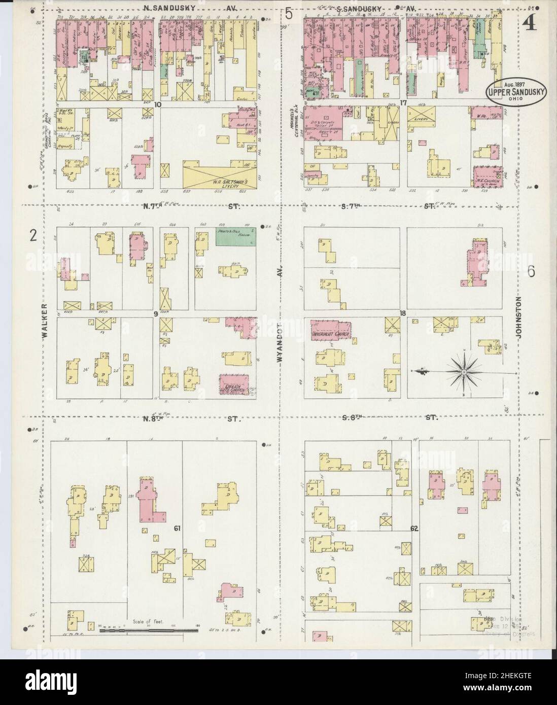 Map of upper sandusky hires stock photography and images Alamy