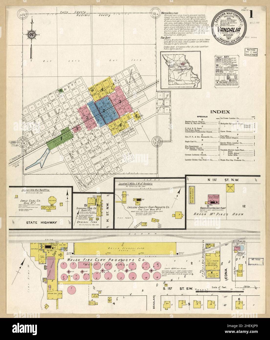 Map of vandalia missouri hires stock photography and images Alamy
