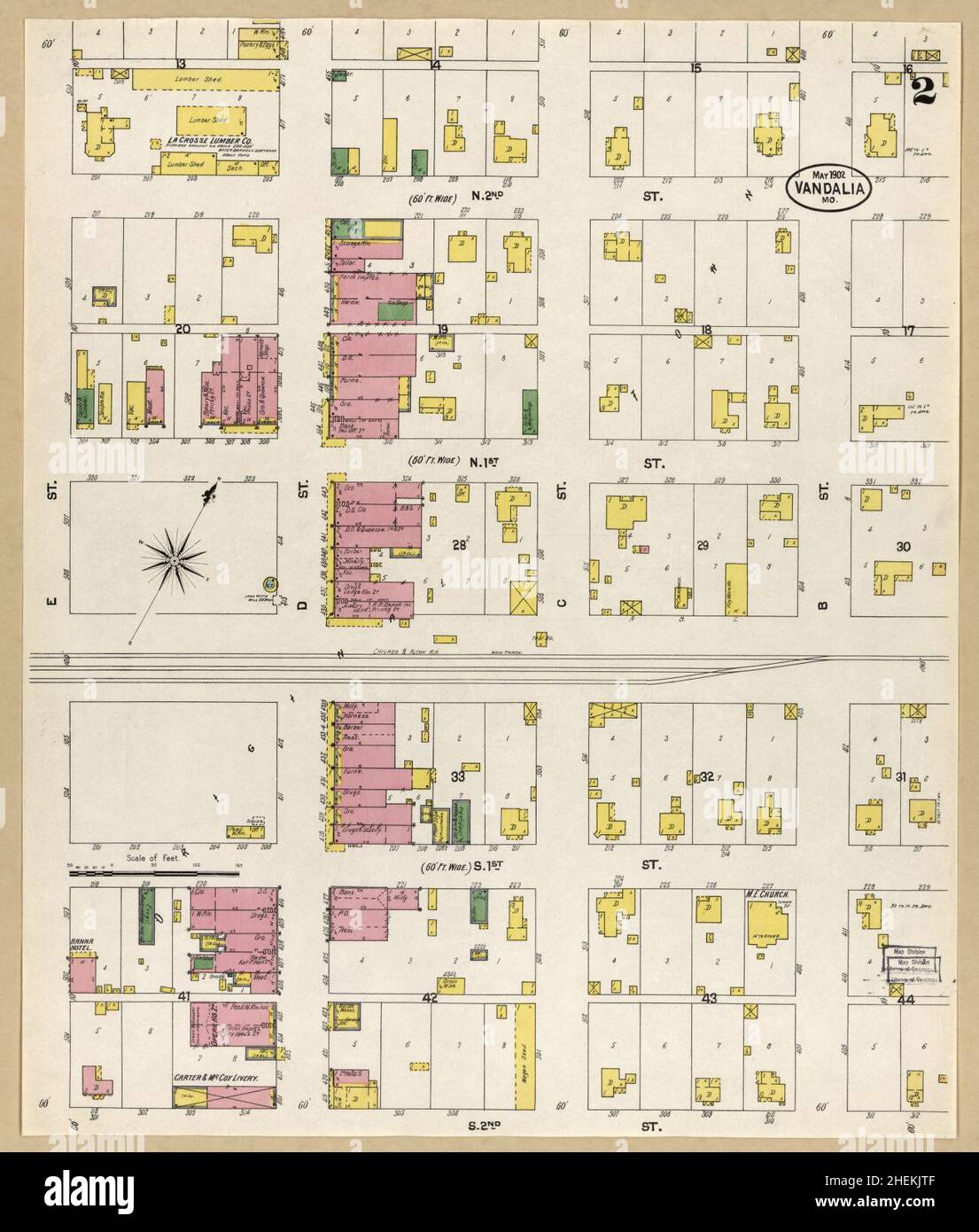 Map of vandalia missouri hires stock photography and images Alamy