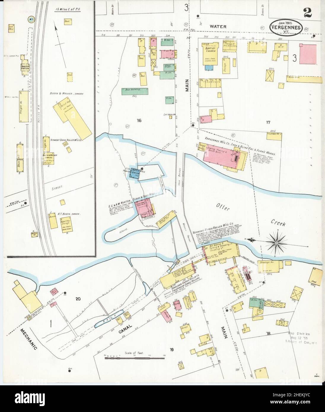 Map of vergennes hires stock photography and images Alamy