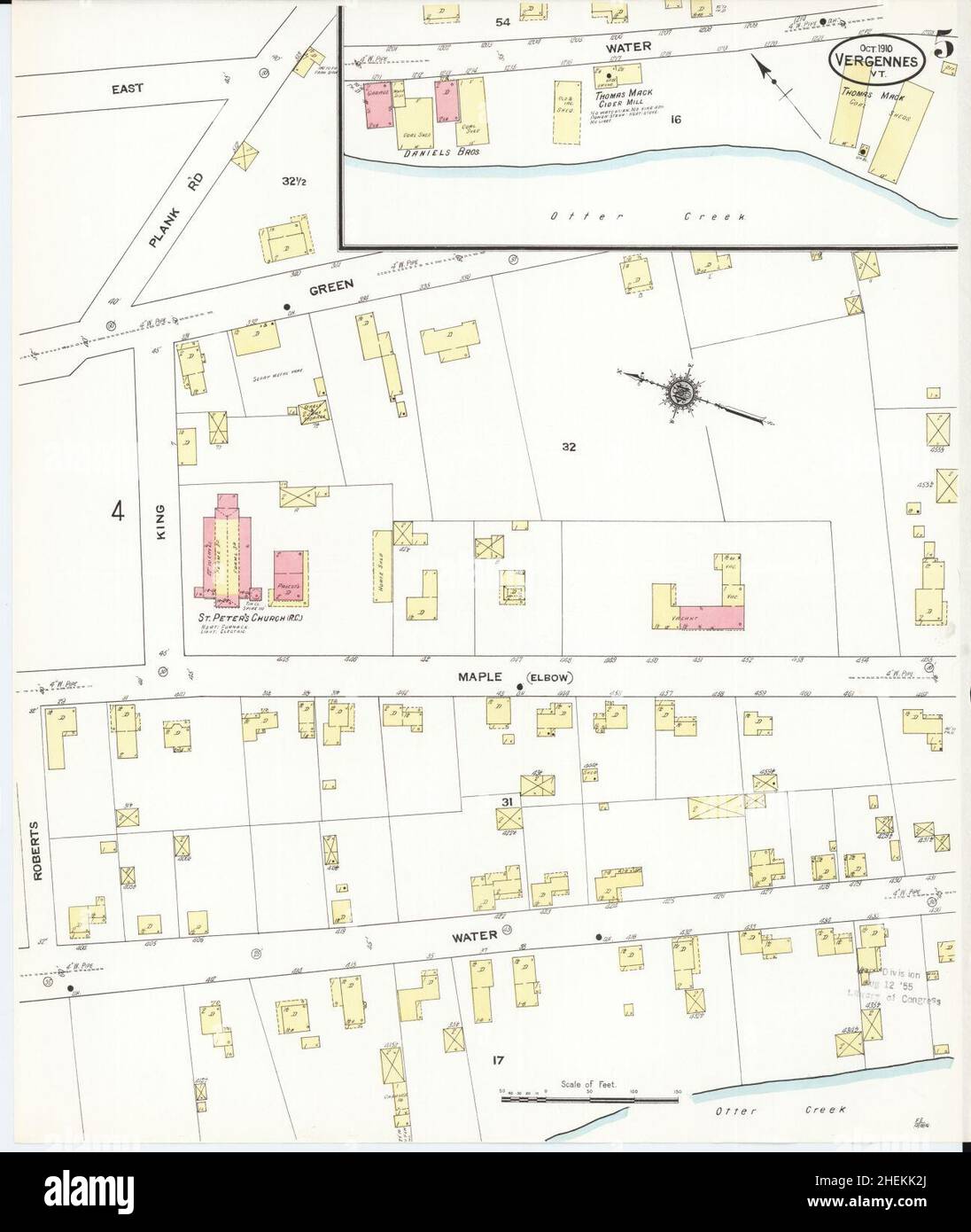 Map of vergennes hires stock photography and images Alamy