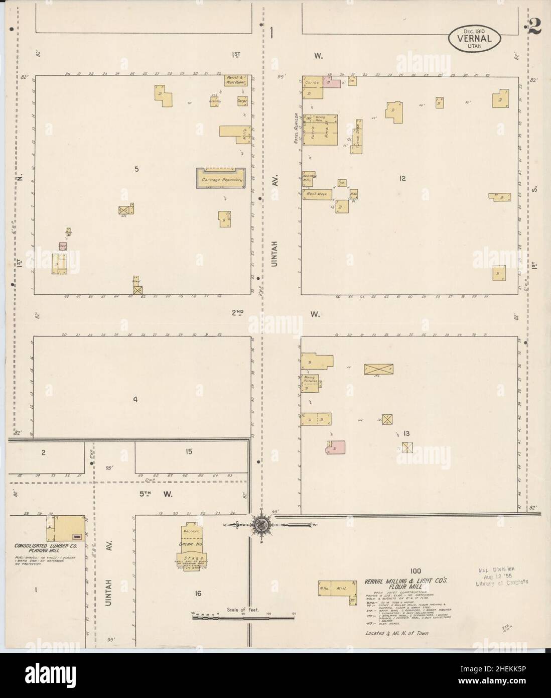 Map of vernal utah hires stock photography and images Alamy