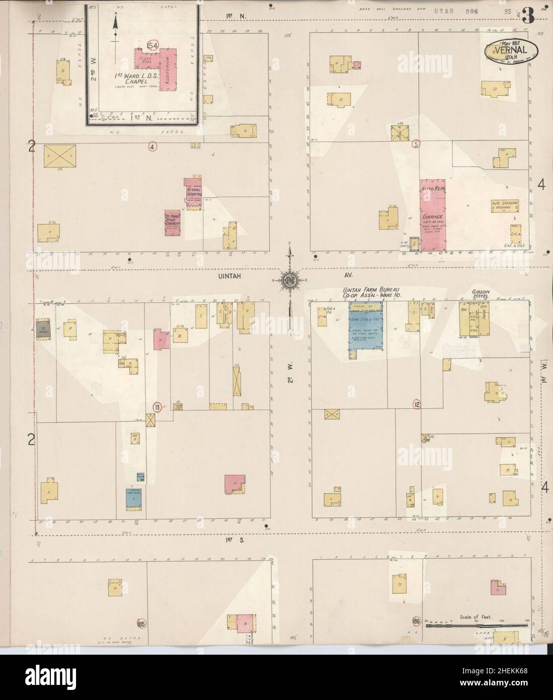 Map of vernal utah hires stock photography and images Alamy