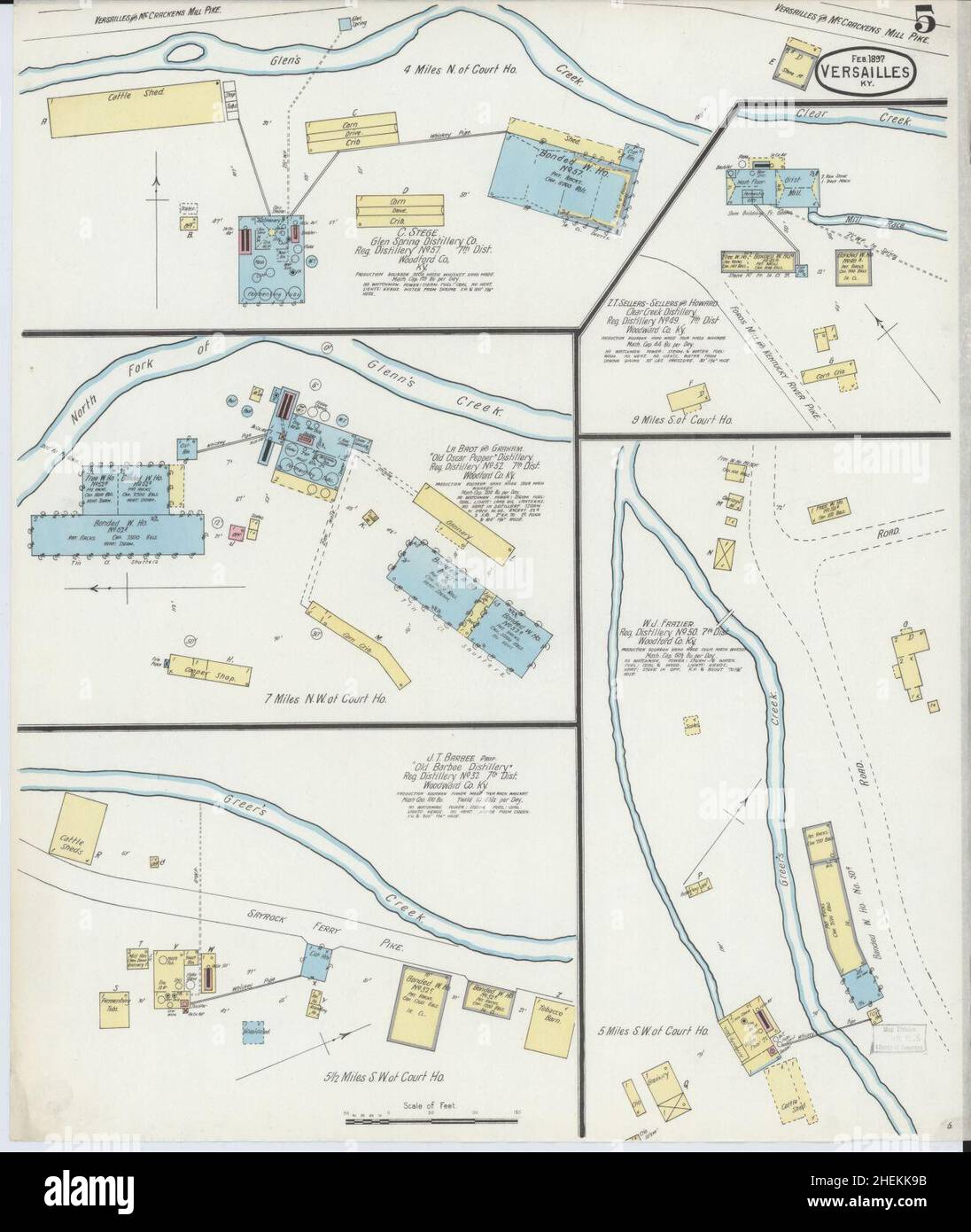 Map of versailles kentucky hires stock photography and images Alamy