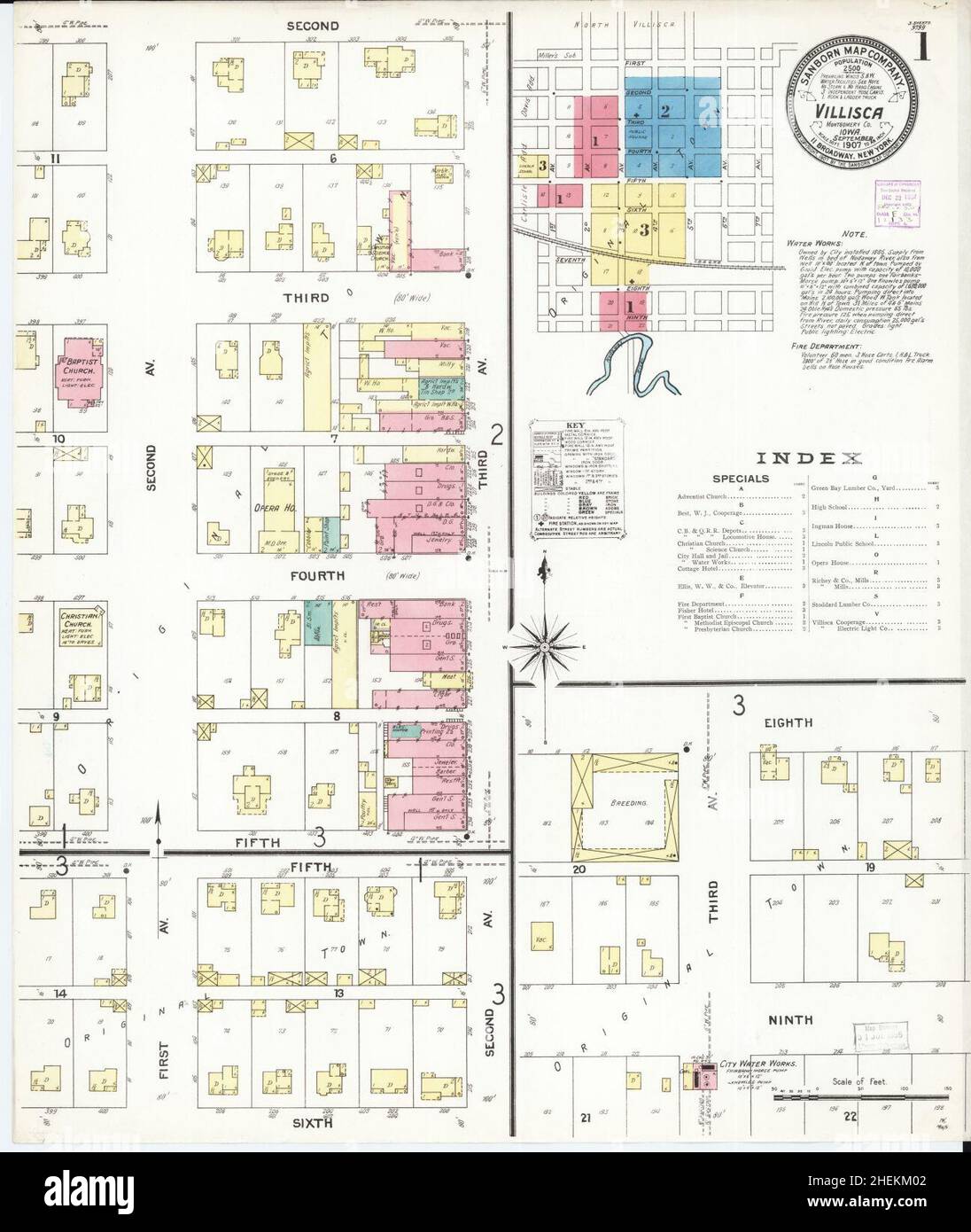 Villisca iowa map hires stock photography and images Alamy