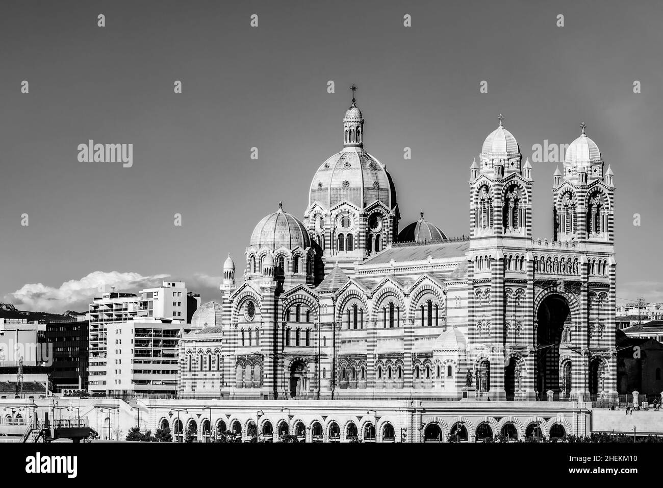 marseille Cathedral of Saint Mary Major on a sunny day Stock Photo