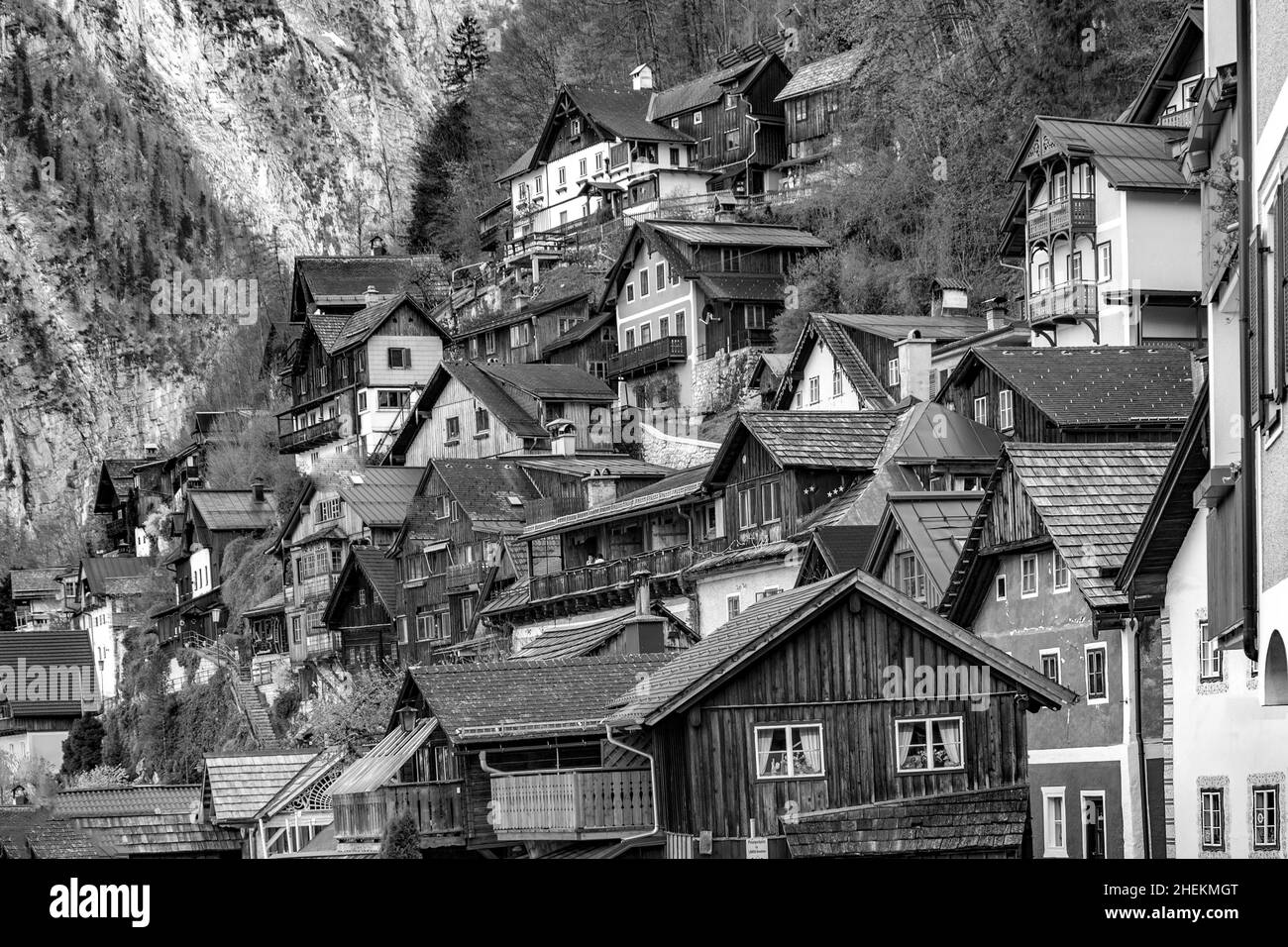 Austria old village Black and White Stock Photos & Images - Alamy