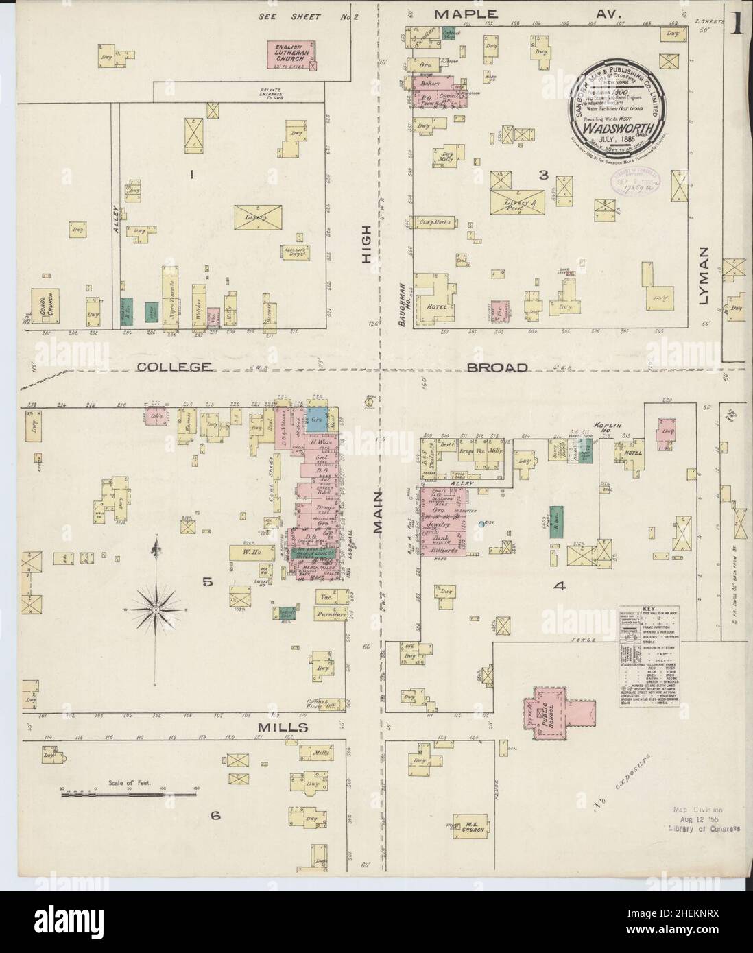 Map of wadsworth ohio hires stock photography and images Alamy
