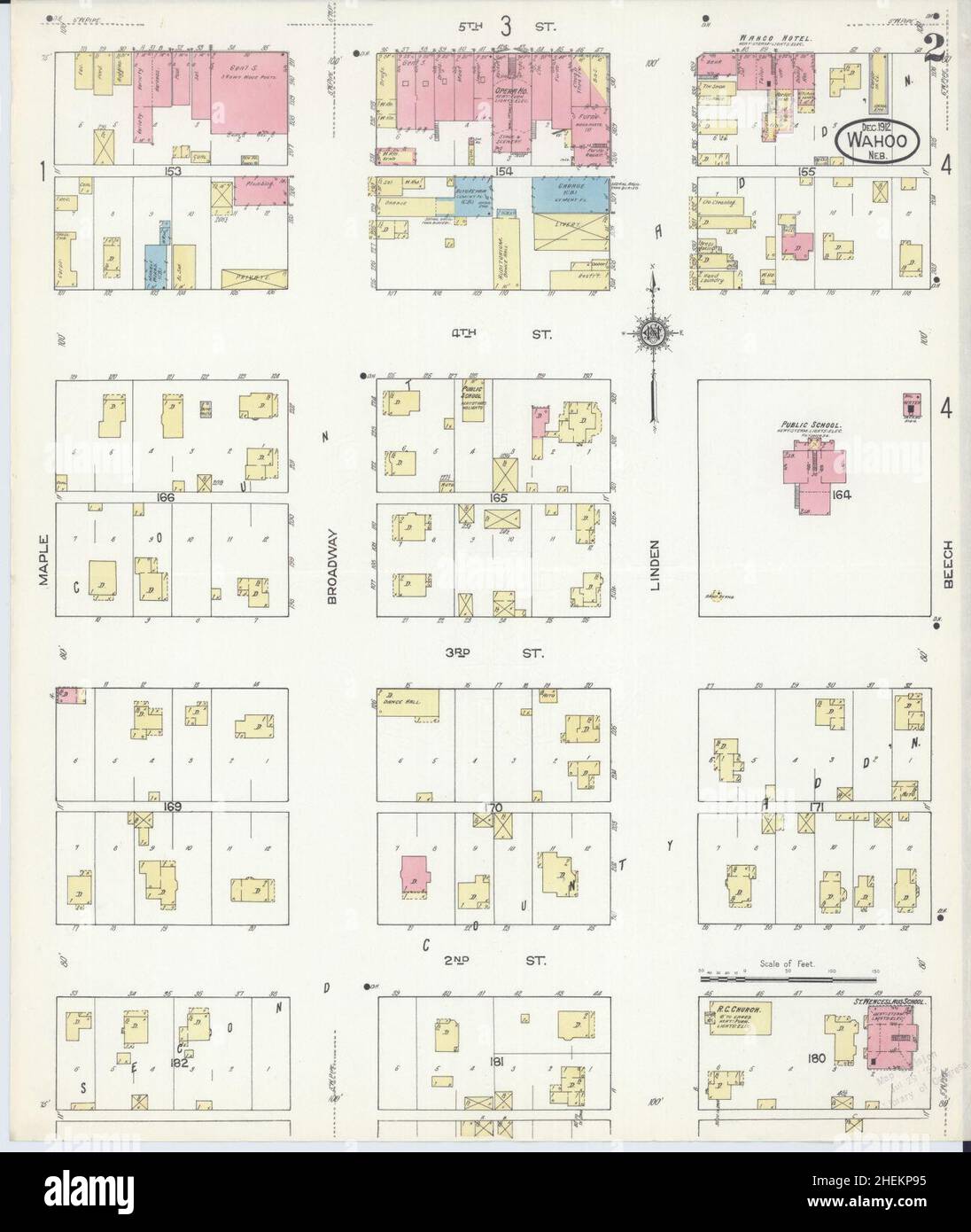 Map of wahoo nebraska hires stock photography and images Alamy
