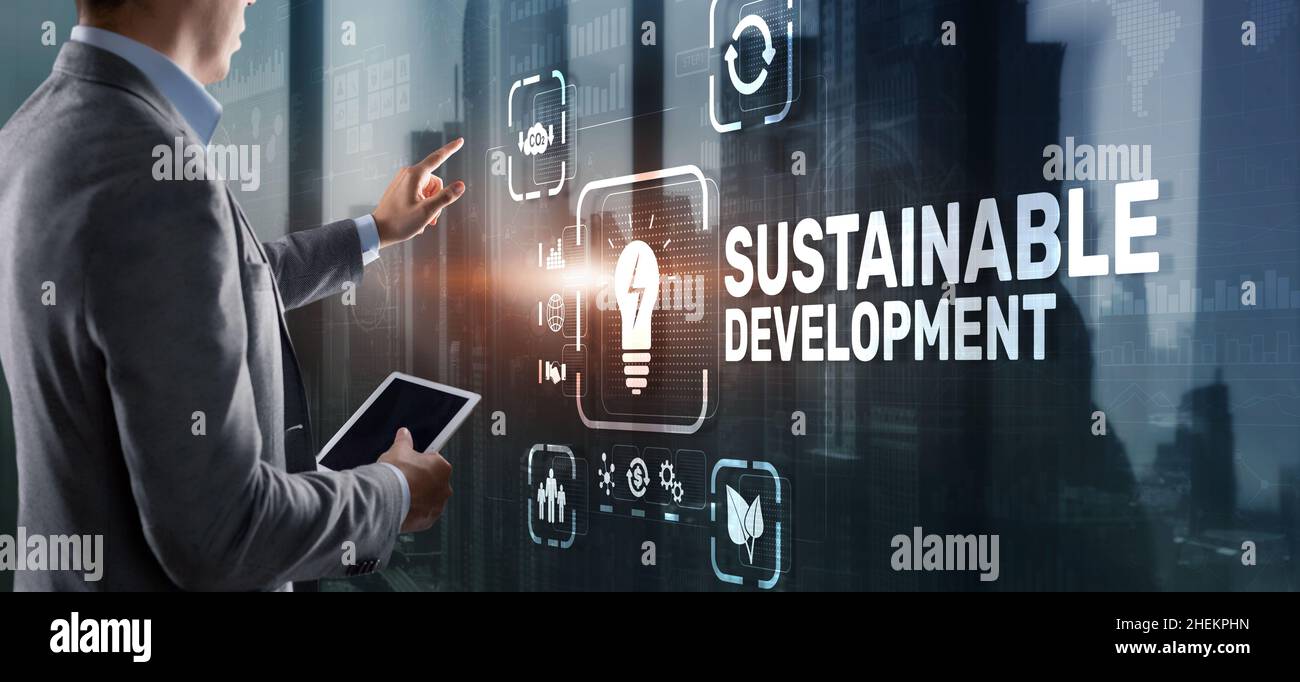 Sustainable Balanced Development. Balance between nature and science