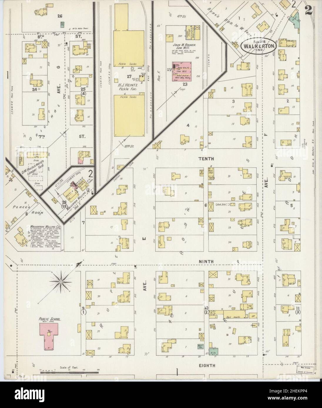 Map of walkerton hires stock photography and images Alamy
