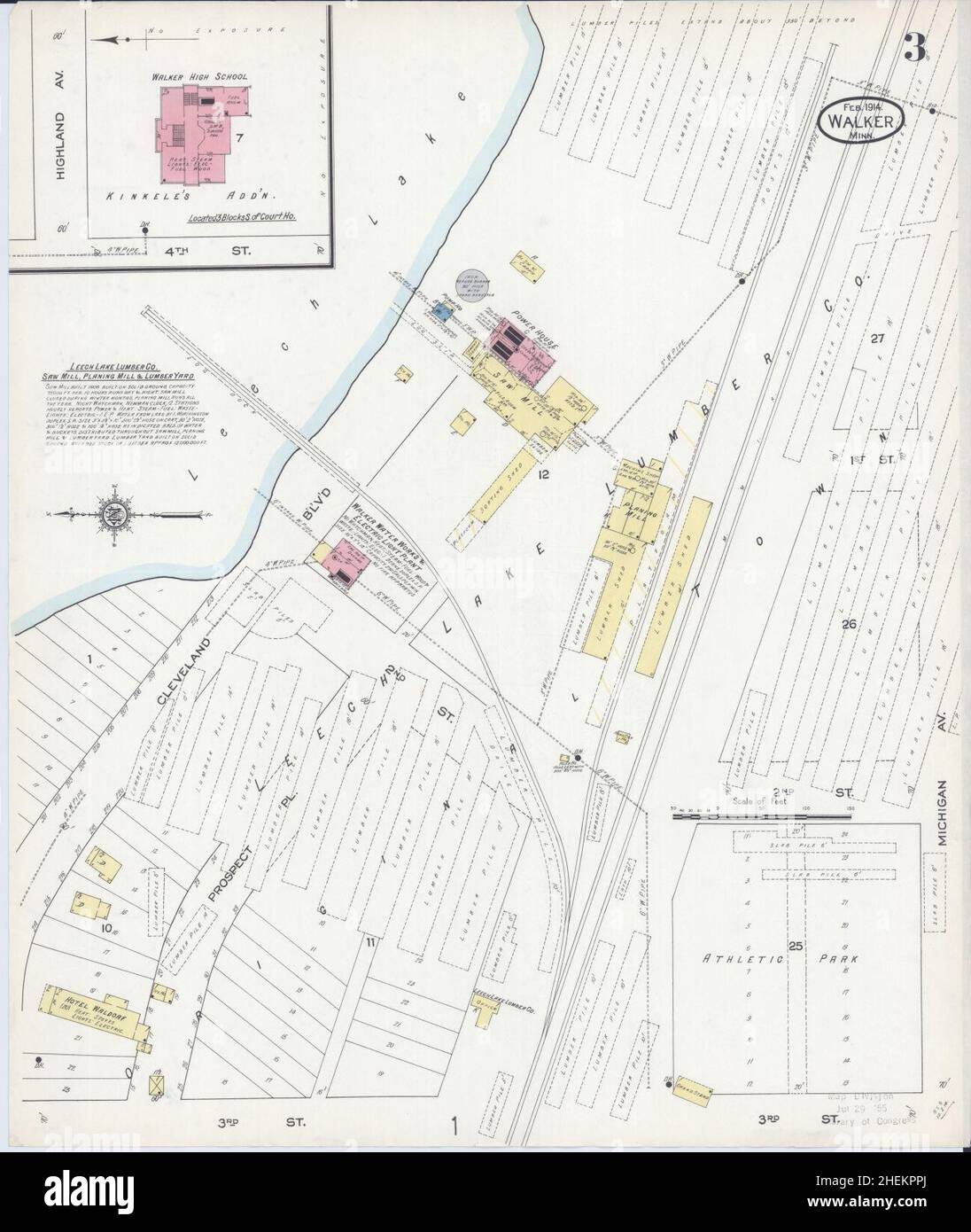 Walker minnesota map hires stock photography and images Alamy