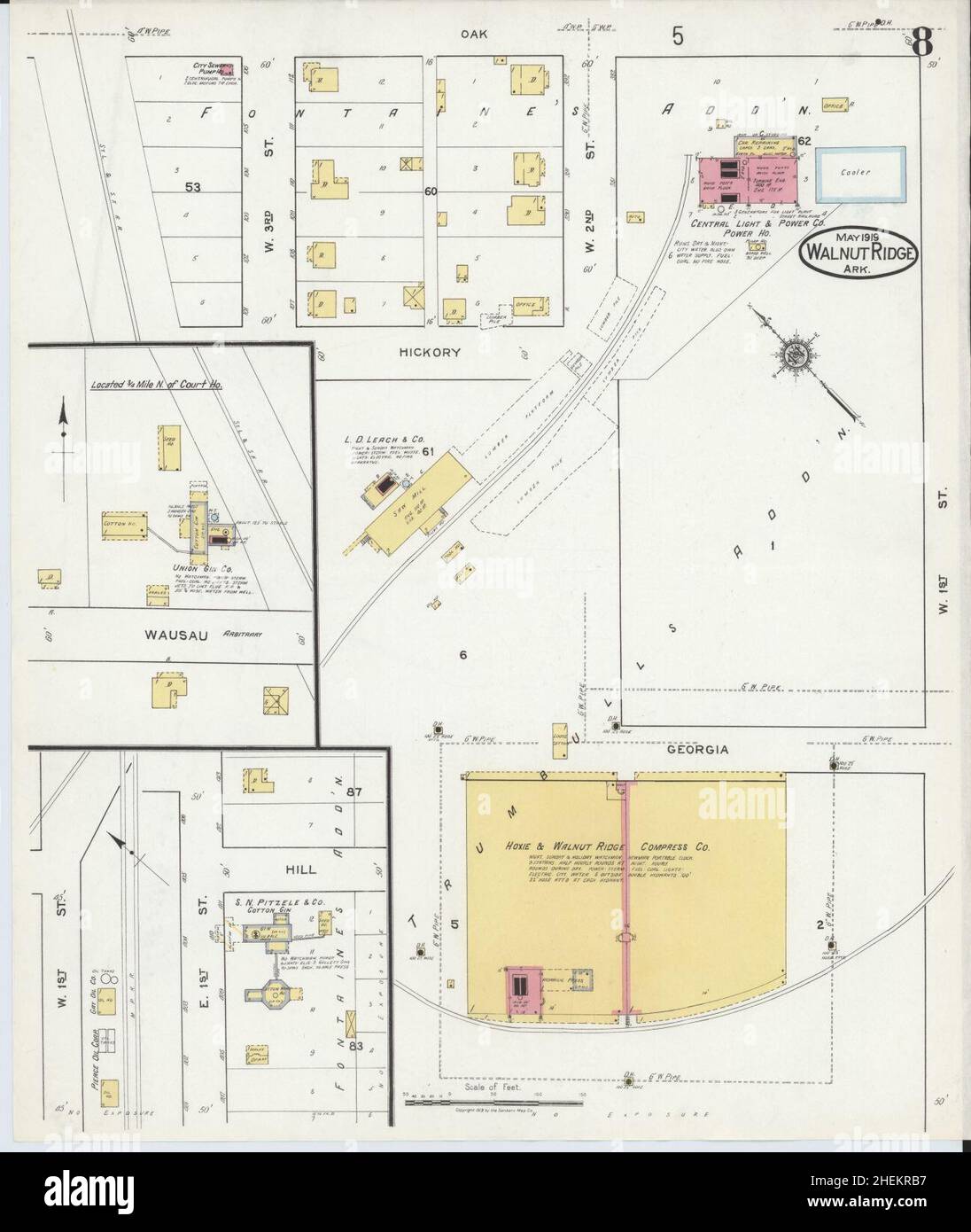 Map of walnut ridge hires stock photography and images Alamy