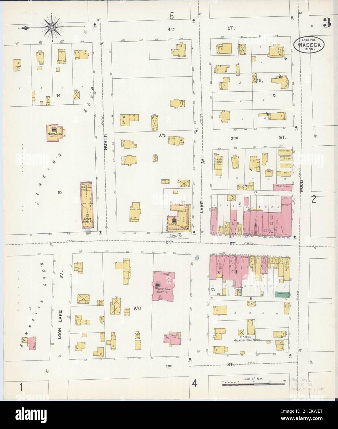 Map of waseca minnesota hires stock photography and images Alamy