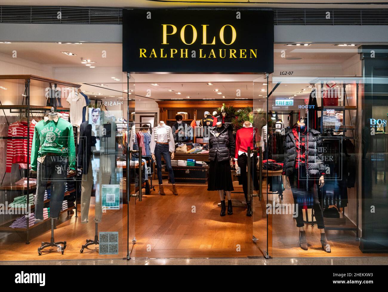 Hong Kong, China. 10th Jan, 2022. American fashion brand Polo Ralph Lauren  store seen in Hong Kong. (Photo by Budrul Chukrut/SOPA Images/Sipa USA)  Credit: Sipa USA/Alamy Live News Stock Photo - Alamy