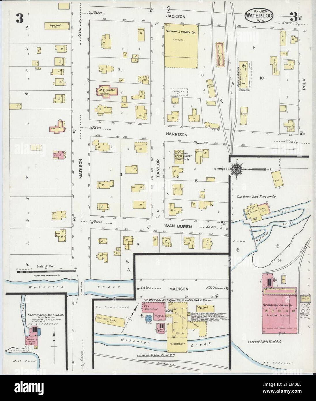 Map of waterloo wisconsin hires stock photography and images Alamy