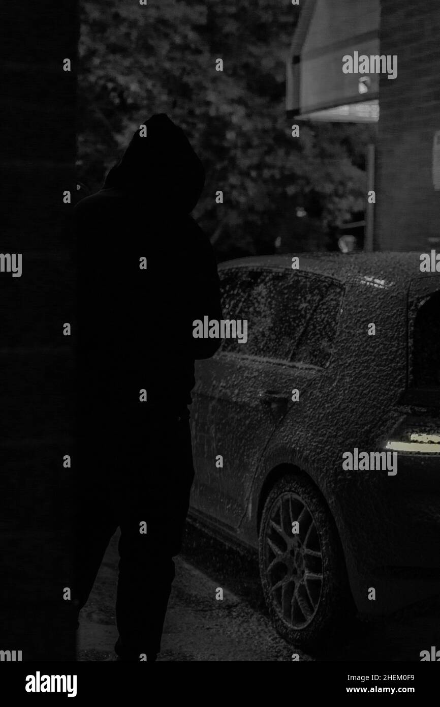 Car wash night Stock Photo Alamy