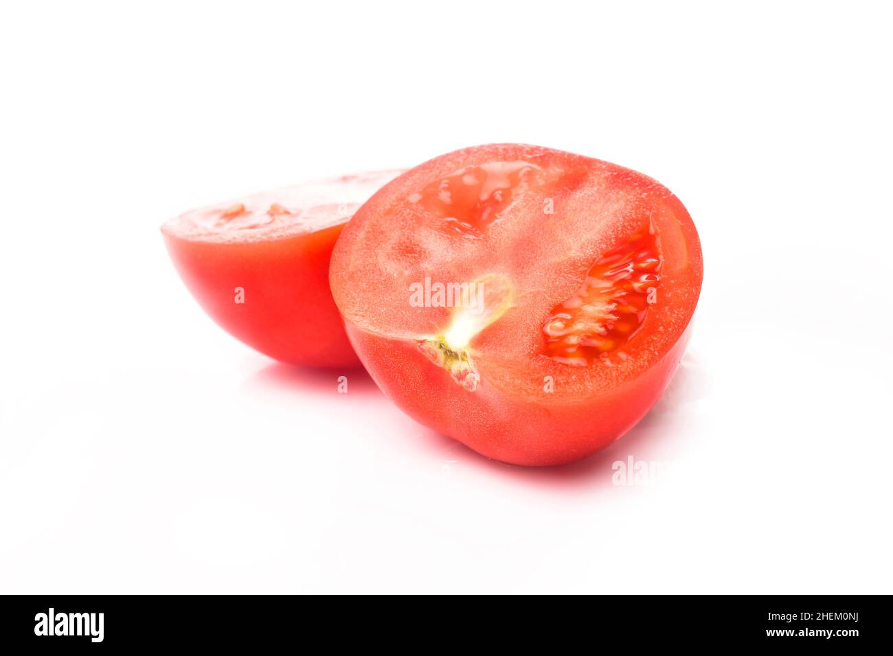 one fresh red tomato isolated on white Stock Photo - Alamy