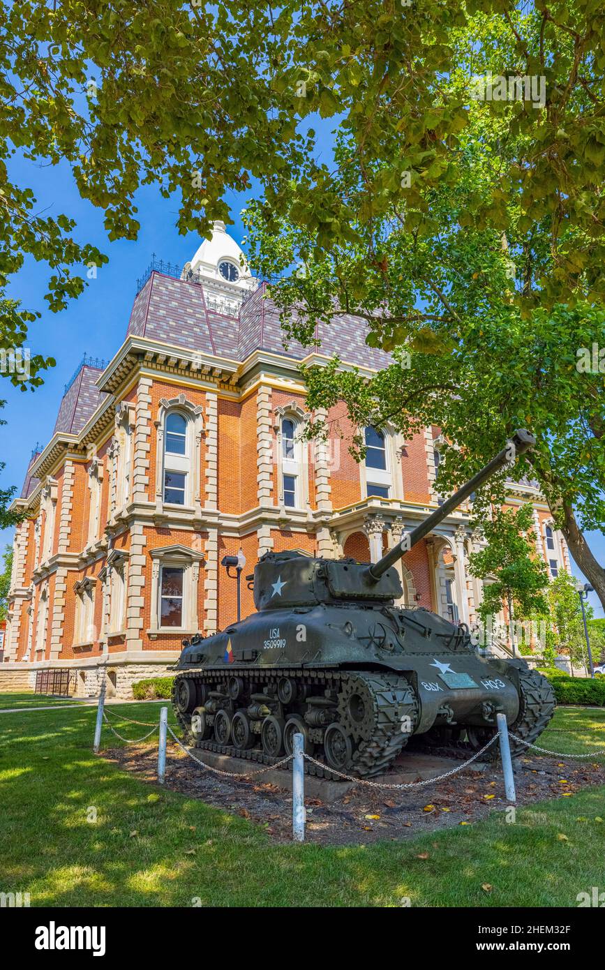 Winchester, Indiana, USA August 21, 2021 The M4 Sherman at the