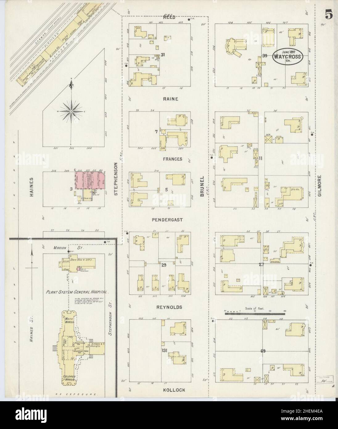 Waycross map hires stock photography and images Alamy