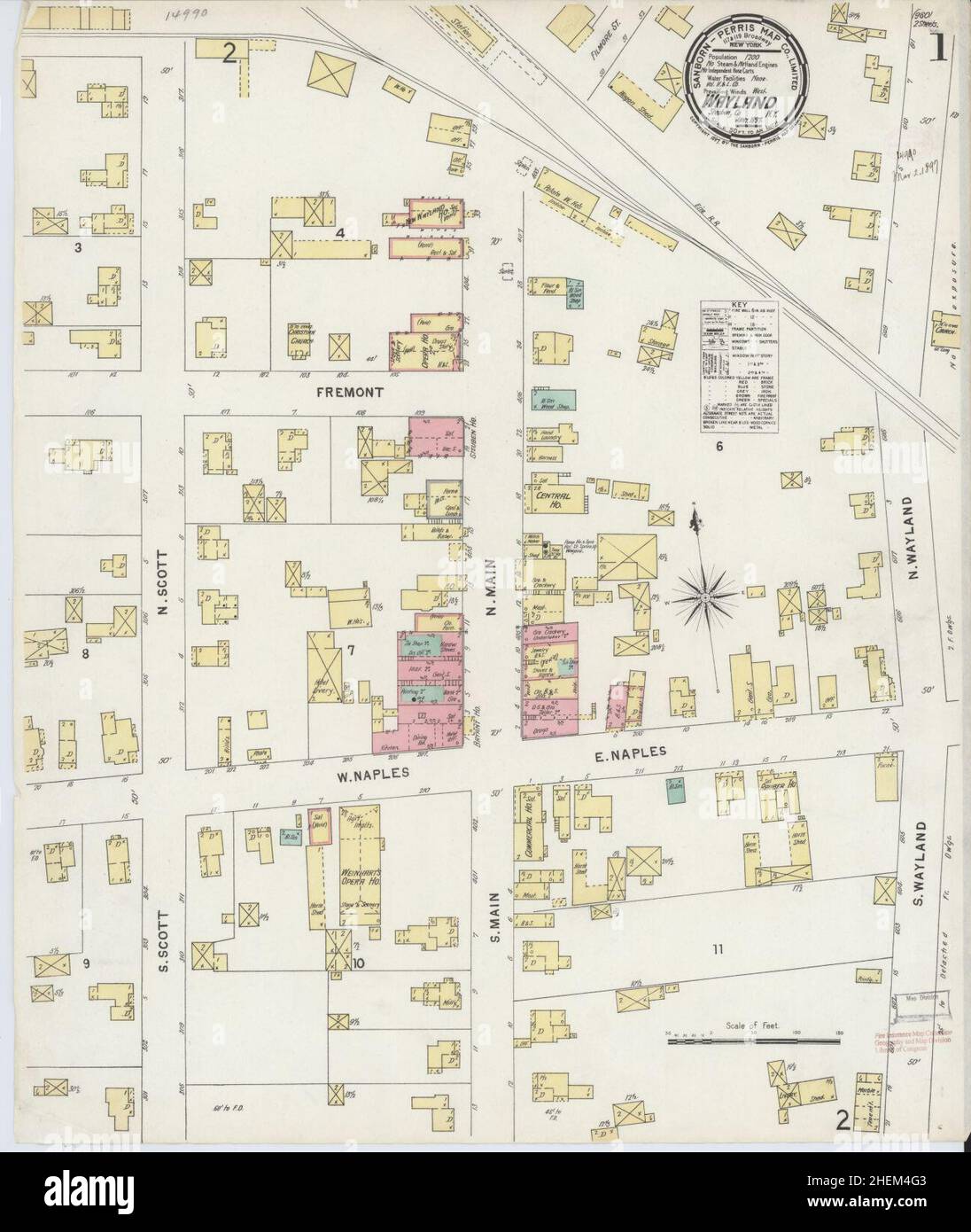 Map of wayland hires stock photography and images Alamy
