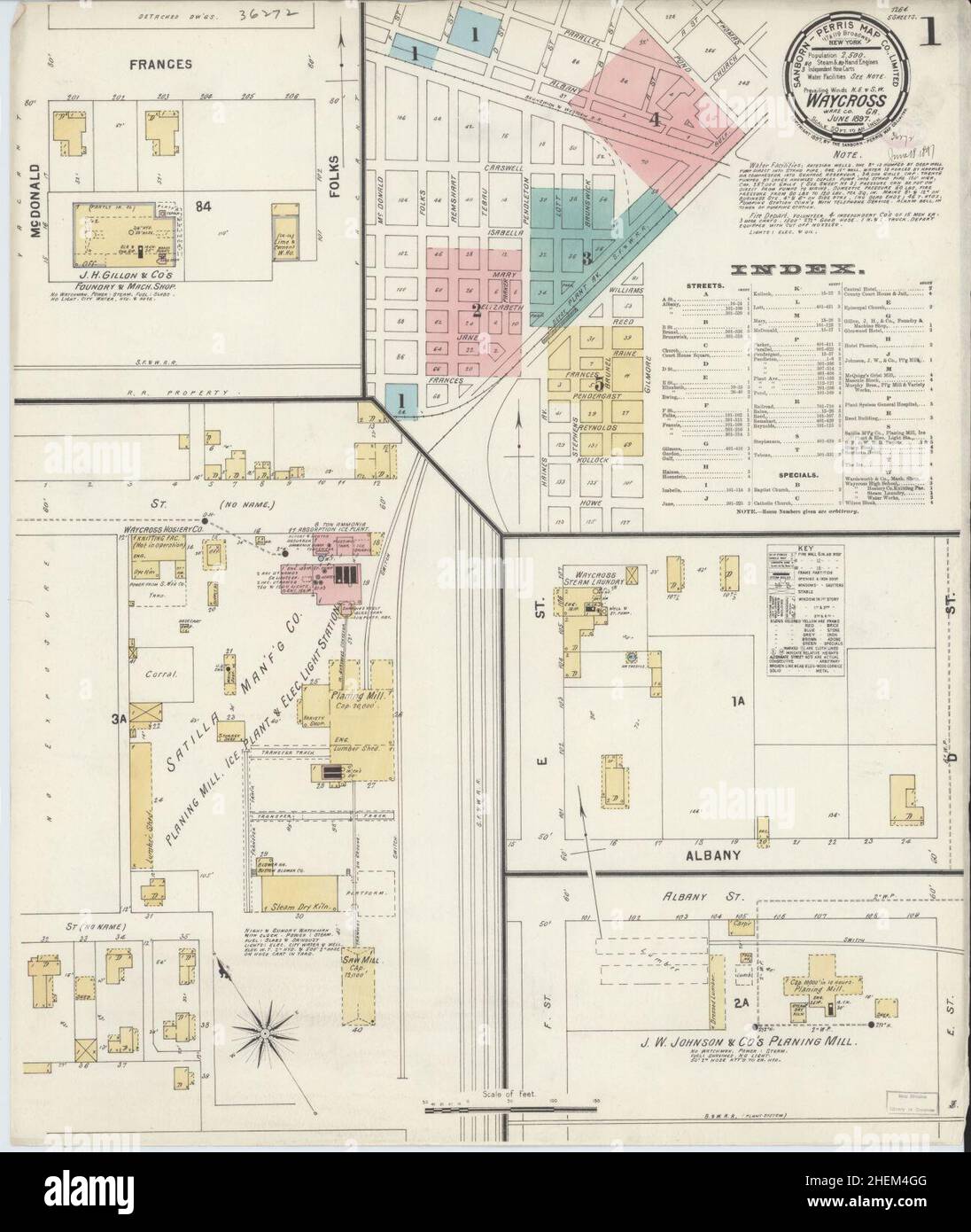 Waycross map hires stock photography and images Alamy
