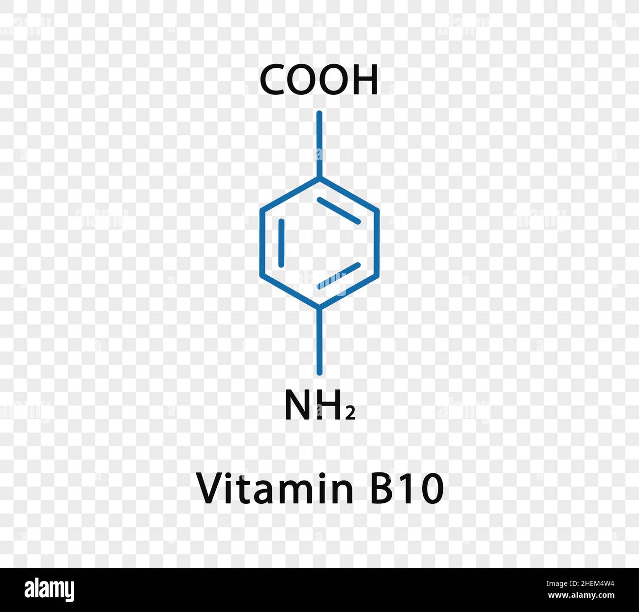 Vitamin B10 chemical formula. Vitamin B10 structural chemical formula ...