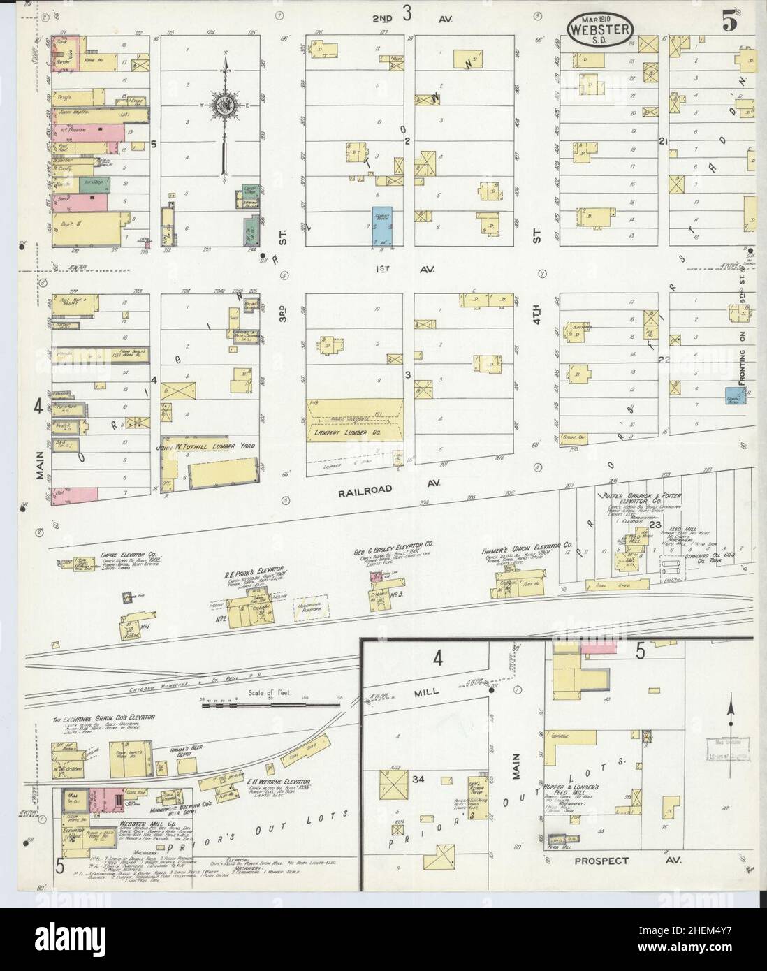 Map of webster south dakota hires stock photography and images Alamy