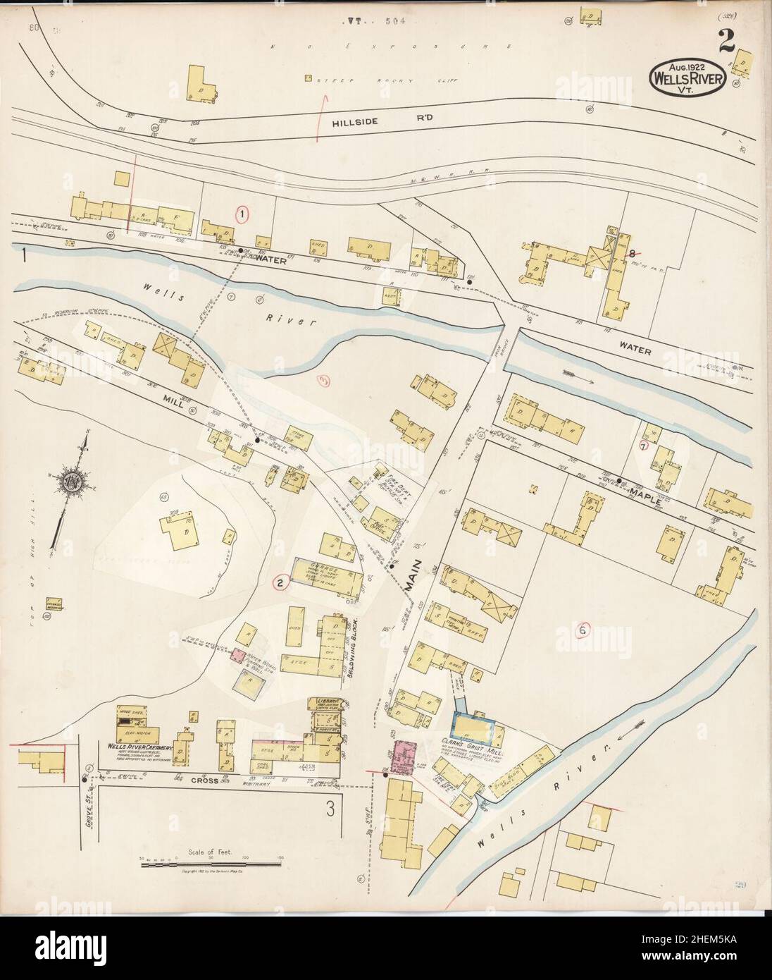 Map of wells river hires stock photography and images Alamy
