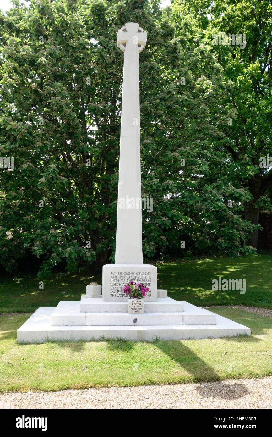 War memorial in East Knoyle, Wiltshire Stock Photo
