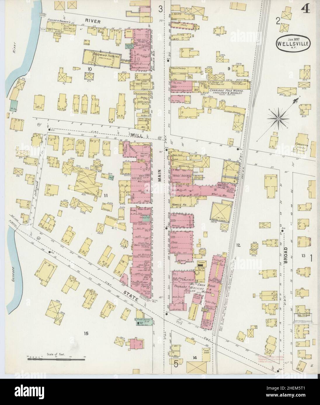 Map Of Wellsville New York Hi-res Stock Photography And Images - Alamy