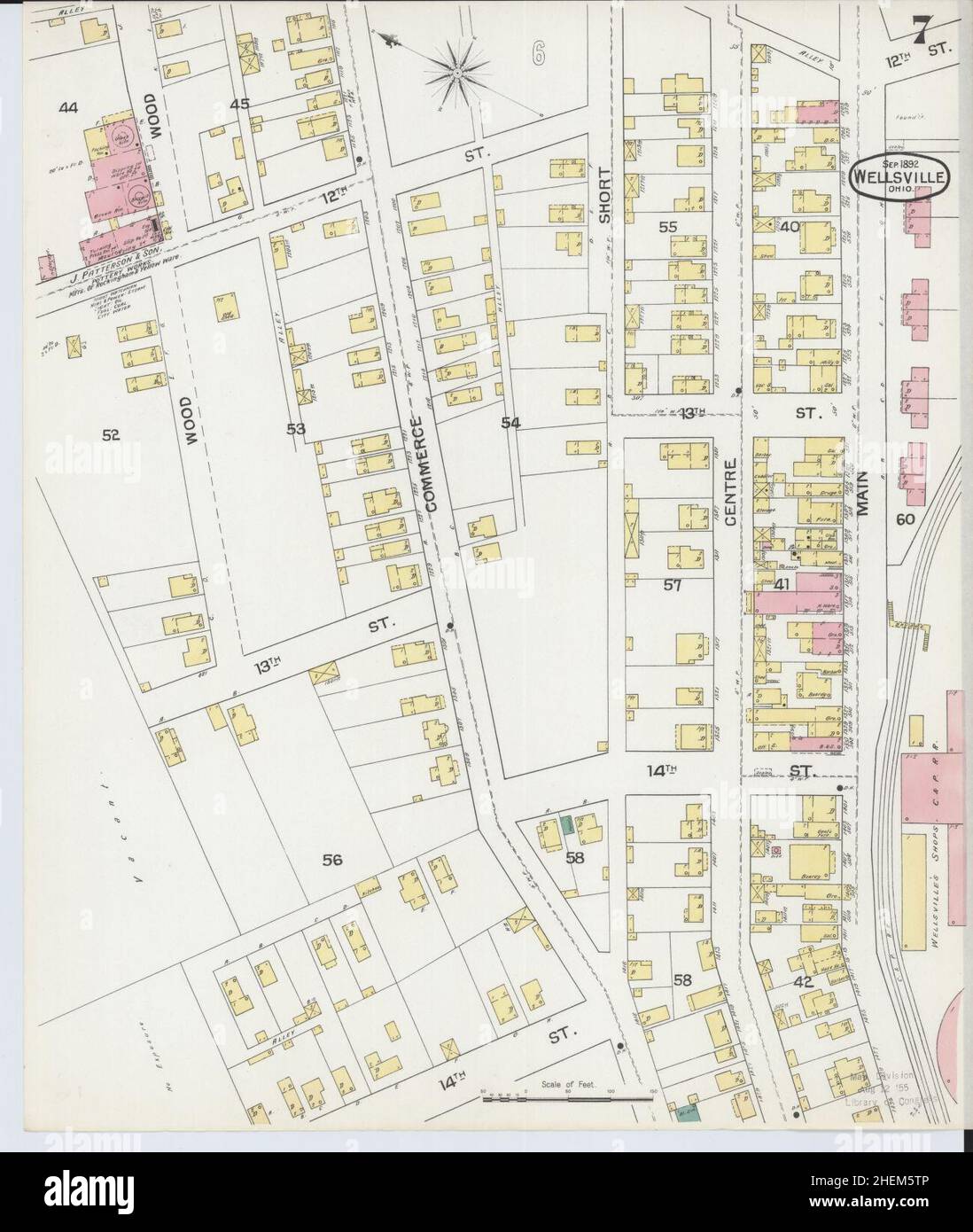 Map of wellsville hires stock photography and images Alamy