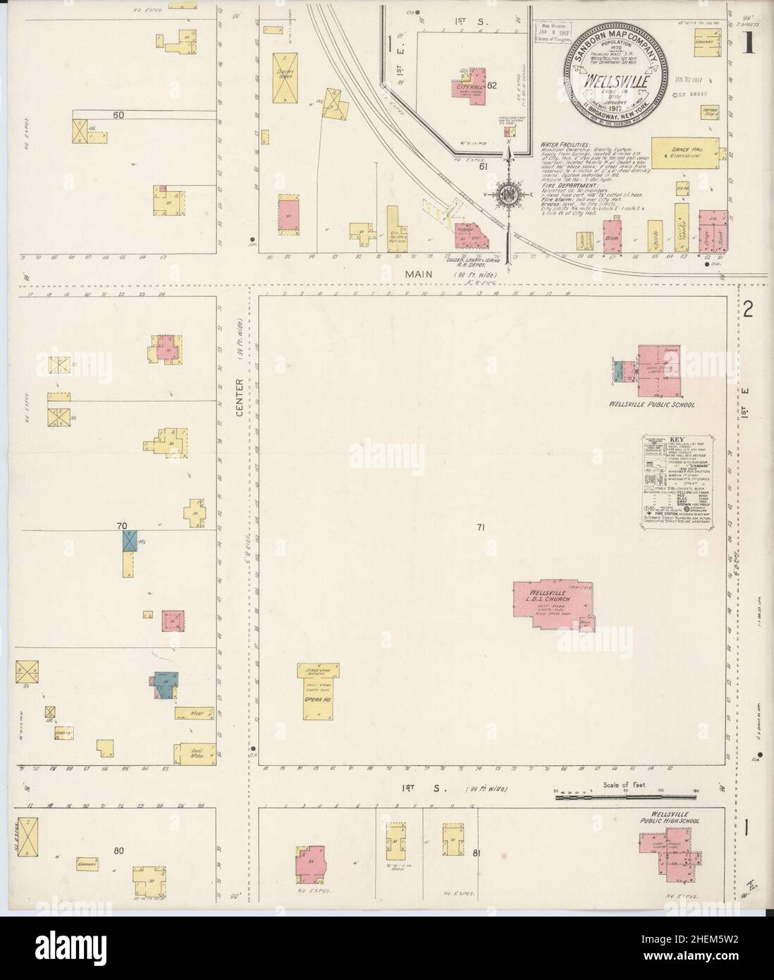 Map of wellsville hires stock photography and images Alamy