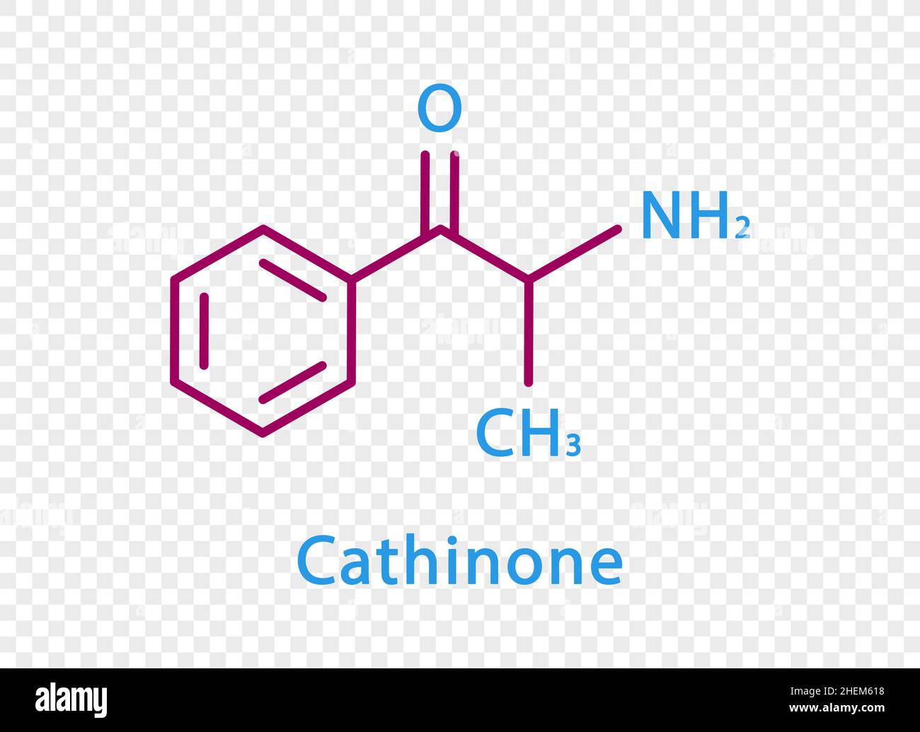 Cathonone Cathinone chemical formula. Cathinone structural chemical formula ...