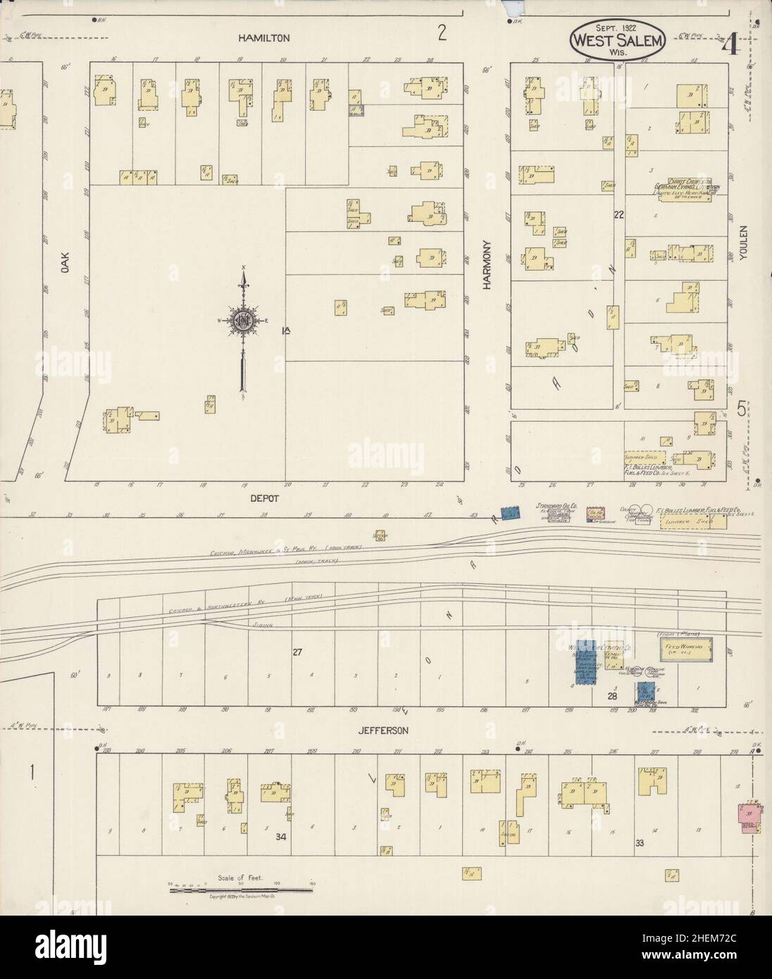 Map of west salem hires stock photography and images Alamy