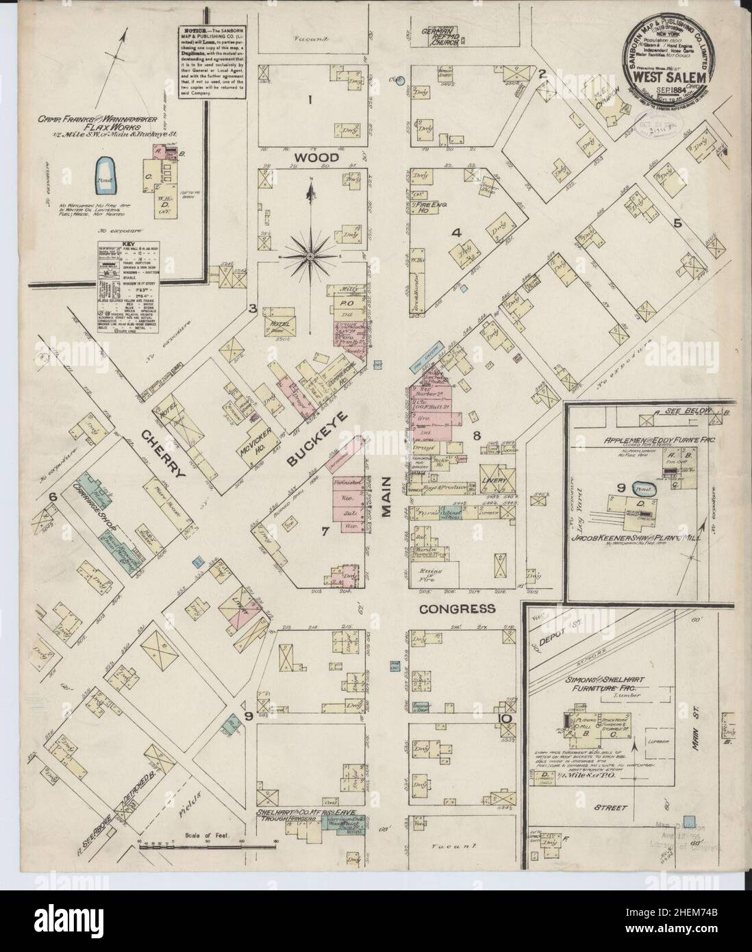 West salem ohio map hires stock photography and images Alamy